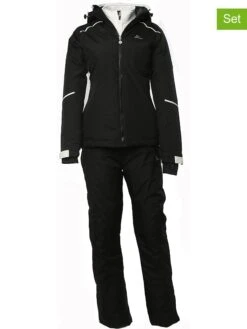 2tlg. Ski-/ Snowboardoutfit "Aulympe" In Schwarz