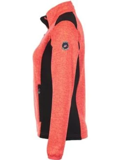 Fleecejacke "Aviro" In Rot/ Schwarz -Peak Mountain peak mountain fleecejacke aviro in rot schwarz 1