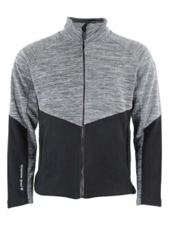 Fleecejacke "Crocus" In Grau/ Schwarz