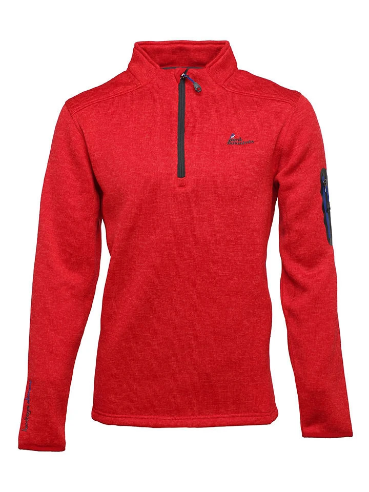 Fleecepullover "Cypar" in Rot Fleecepullover "Cypar" In Rot -Peak Mountain peak mountain fleecepullover cypar in rot