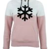 Hoodie "Acarlo" In Weiß/ Rosa -Peak Mountain peak mountain hoodie acarlo in weiss rosa