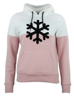 Hoodie "Acarlo" In Weiß/ Rosa