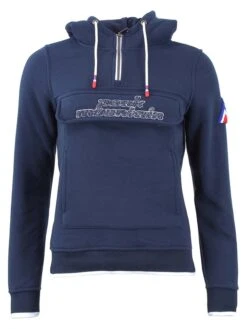 Hoodie "Aflow" In Dunkelblau