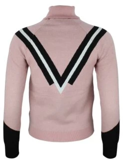 Rollkragenpullover In Rosa/ Schwarz 4 Rollkragenpullover In Rosa/ Schwarz -Peak Mountain peak mountain rollkragenpullover in rosa schwarz 2