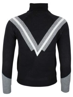 Rollkragenpullover In Schwarz/ Grau -Peak Mountain peak mountain rollkragenpullover in schwarz grau 2