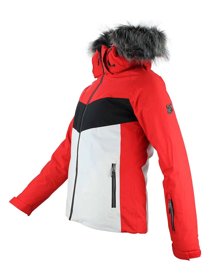 Ski-/ Snowboardjacke "Afidol" in Rot/ Weiß Ski-/ Snowboardjacke "Afidol" In Rot/ Weiß -Peak Mountain peak mountain ski snowboardjacke afidol in rot weiss 1