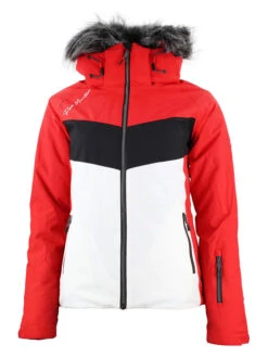 Ski-/ Snowboardjacke "Afidol" In Rot/ Weiß