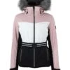 Ski-/ Snowboardjacke "Almenira" In Rosa/ Schwarz/ Weiß -Peak Mountain peak mountain ski snowboardjacke almenira in rosa schwarz weiss