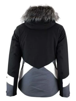 Ski-/ Snowboardjacke "Anita" In Schwarz/ Grau -Peak Mountain peak mountain ski snowboardjacke anita in schwarz grau 2