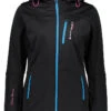 Softshelljacke "Anne" In Schwarz/ Blau -Peak Mountain peak mountain softshelljacke anne in schwarz blau