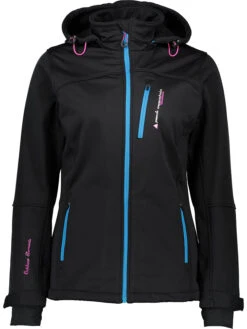 Softshelljacke "Anne" In Schwarz/ Blau