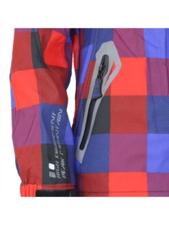 Softshelljacke In Rot/ Blau -Peak Mountain peak mountain softshelljacke in rot blau 2