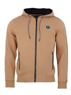 Sweatjacke "Cyril" In Hellbraun